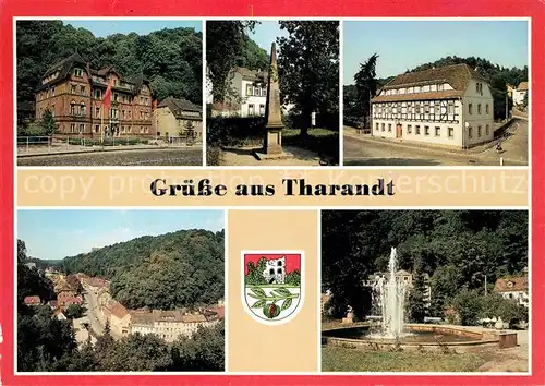 AK / Ansichtskarte Tharandt Schloss Pillnitz Postsaeule Brunnen Kat. Tharandt