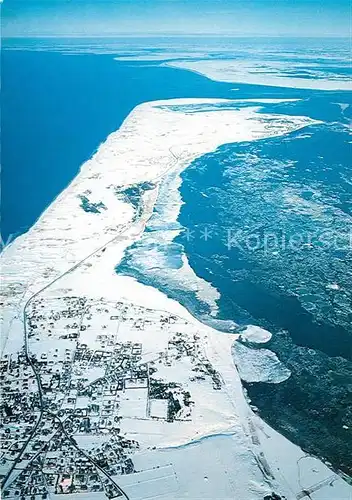 AK / Ansichtskarte Kampen Sylt Fliegeraufnahme im Winter Kat. Kampen (Sylt)