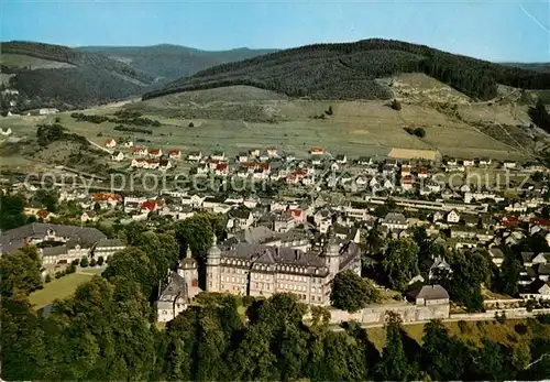 AK / Ansichtskarte Berleburg Bad Fliegeraufnahme mit Schloss Wittgenstein Kat. Bad Berleburg