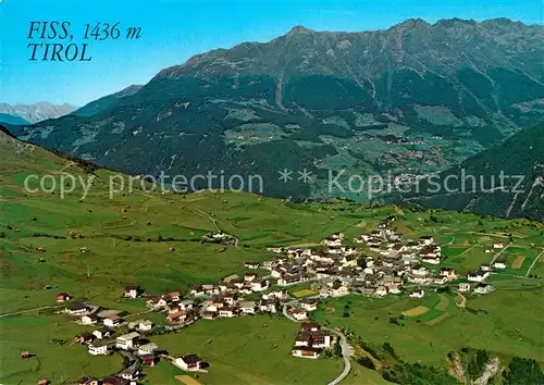AK / Ansichtskarte Fiss Tirol mit Kaunergrat Fliegeraufnahme Kat. Fiss