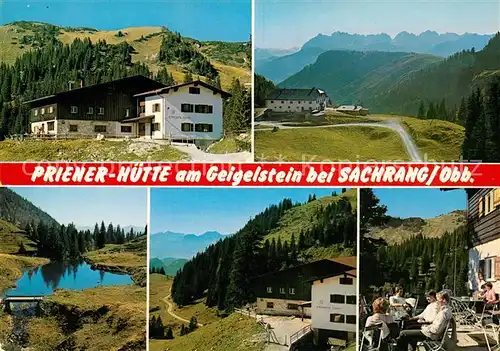 AK / Ansichtskarte Sachrang Chiemgau Priener Huette am Geigelstein Teilansichten Kat. Aschau i.Chiemgau