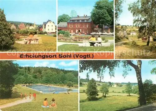 AK / Ansichtskarte Sohl Bad Elster Teilansichten Schwimmbad Kat. Bad Elster