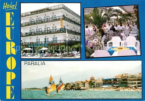 AK / Ansichtskarte Paralia Hotel Europe Terrasse Strandpartie Kat. Katerini