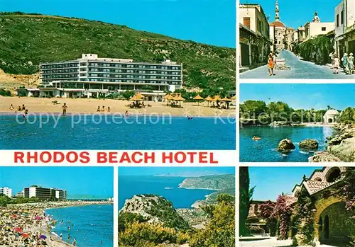 AK / Ansichtskarte Faliraki Rhodos Rhodos Beach Hotel Strassenpartien Strand Kat. Faliraki