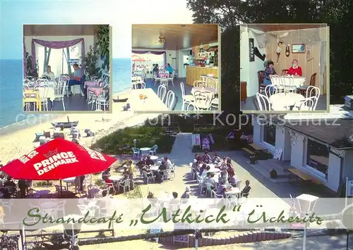 AK / Ansichtskarte ueckeritz Usedom Strandcafe Restaurant Utkick Terrasse Kat. ueckeritz Usedom