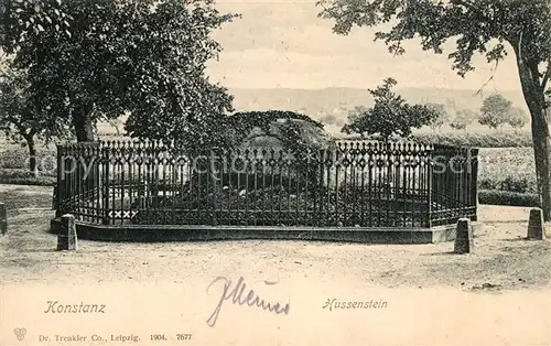 AK / Ansichtskarte Konstanz Bodensee Hussenstein Gedenkstein Kat. Konstanz