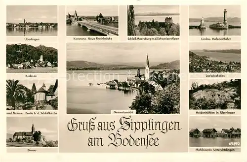 AK / Ansichtskarte Sipplingen Bodensee und Umgebung Staedte am Bodensee Pfahlbauten Kloster Schloss