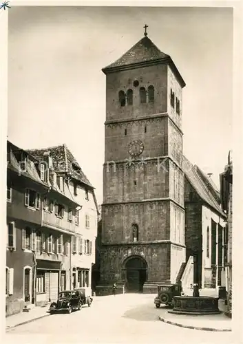 AK / Ansichtskarte Zabern Saverne Pfarrkirche