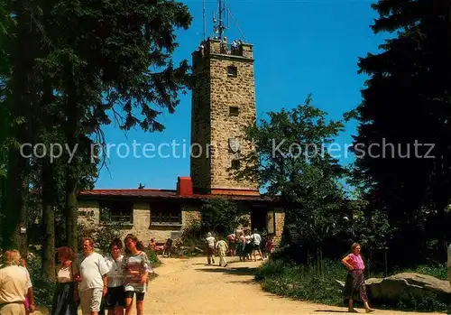 AK / Ansichtskarte Warmensteinach Berggaststaette Asenturm am Ochsenkopf Kat. Warmensteinach Fichtelgebirge