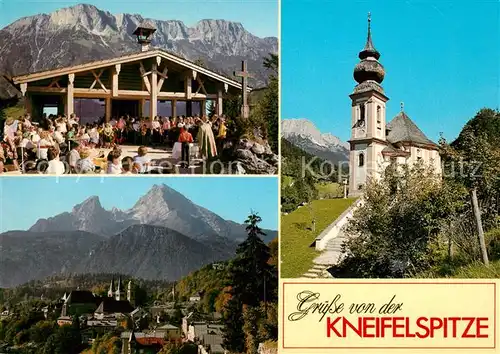 AK / Ansichtskarte Maria Gern Pauls Huette Kneifelspitze Alpen Ortsansicht mit Kirche Kat. Berchtesgaden
