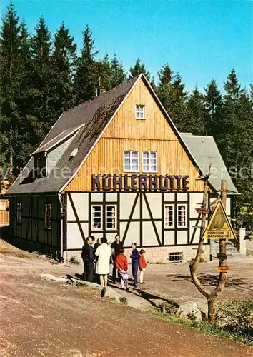 AK / Ansichtskarte Sosa Erzgebirge Gaststaette Koehlerhuette an der Talsperre des Friedens Kat. Sosa