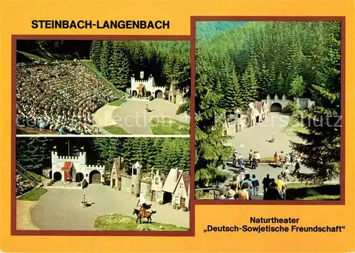 AK / Ansichtskarte Steinbach Langenbach Naturtheater Deutsch Sowjetische Freundschaft Kat. Schleusegrund