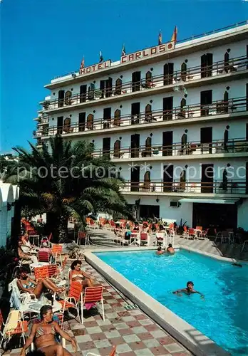 AK / Ansichtskarte Canet de Mar Hotel Carlos Swimming Pool Kat. Barcelona Cataluna