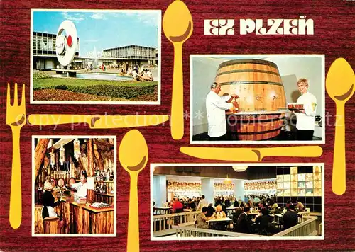 AK / Ansichtskarte Plzen Pilsen Gastronomike vystavy EX Plzen Kat. Plzen Pilsen