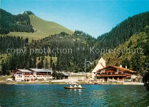 AK / Ansichtskarte Schliersee Postgasthof See Cafe St Bernhard Haus am Spitzingsee Kat. Schliersee