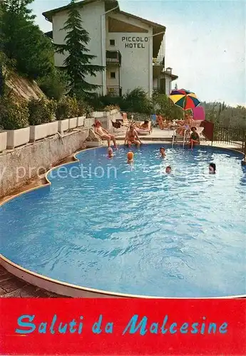 AK / Ansichtskarte Malcesine Lago di Garda Piccolo Hotel Swimmingpool Kat. Malcesine