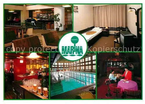 AK / Ansichtskarte Balatonfuered Hotel Marina Gastraeume Bar Hallenbad Kat. Ungarn