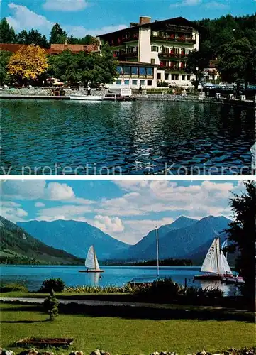 AK / Ansichtskarte Schliersee Hotel Schlierseer Hof mit Brecherspitze und Jaegerkamp Kat. Schliersee