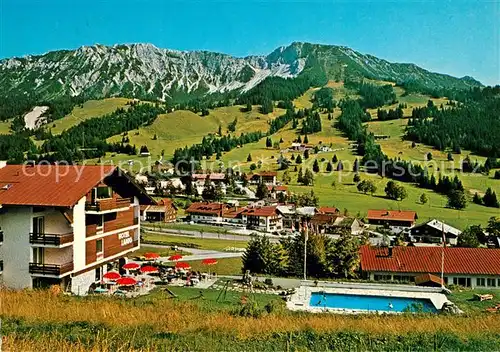AK / Ansichtskarte Oberjoch mit Kuehgundkopf und Iseler Kat. Bad Hindelang