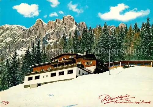 AK / Ansichtskarte Muehlbach Hochkoenig Alpengasthof Rupertihaus mit Manndlwand Kat. Muehlbach am Hochkoenig
