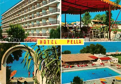 AK / Ansichtskarte Halkidiki Chalkidiki Hotel Pella Hanioti Swimmingpool Terrasse Kat. Halkidiki Chalkidiki