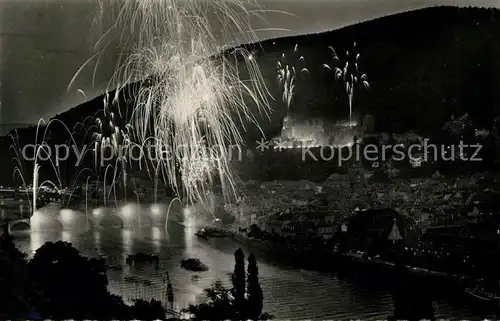 AK / Ansichtskarte Heidelberg Neckar Schlossbeleuchtung Kat. Heidelberg