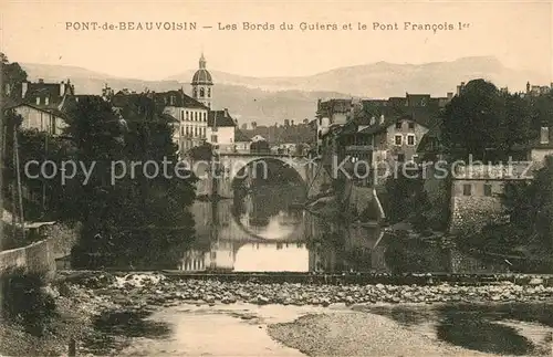 AK / Ansichtskarte Pont de Beauvoisin Bords du Guiers Pont Francois Kat. Pont de Beauvoisin