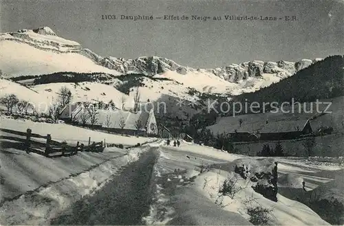 AK / Ansichtskarte Villard de Lans Winterlandschaft Kat. Villard de Lans