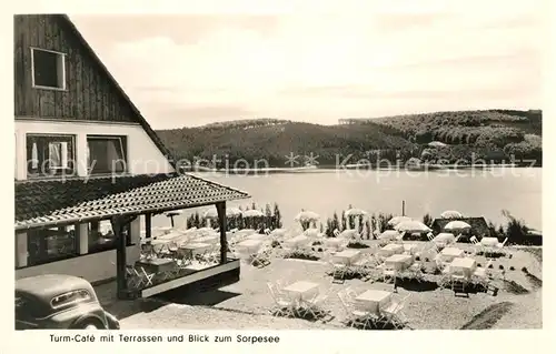 AK / Ansichtskarte Sorpesee Sauerland Turm Cafe Kat. Sundern (Sauerland)