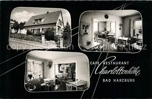 AK / Ansichtskarte Harzburg Bad Restaurant Cafe Charlottenhoehe Kat. Bad Harzburg