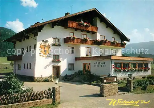 AK / Ansichtskarte Westendorf Tirol Gasthaus Pension Restaurant Schermer Kat. Westendorf