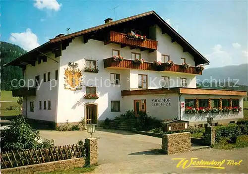 AK / Ansichtskarte Westendorf Tirol Gasthaus Schermer Kat. Westendorf