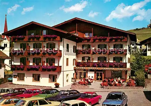 AK / Ansichtskarte Seis am Schlern Sport Hotel Europa Caffe Kat. Siusi allo Sciliar Kastelruth Suedtirol