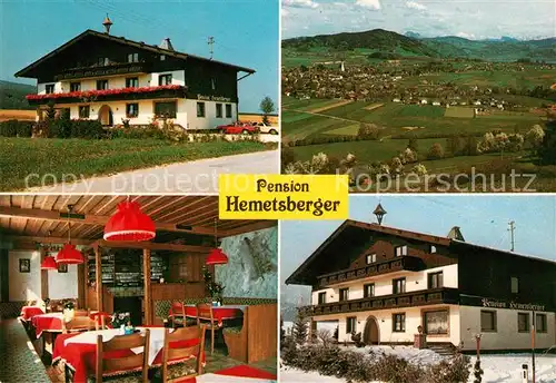 AK / Ansichtskarte Sankt Georgen Attergau Pension Hemetsberger Panorama Kat. Sankt Georgen im Attergau