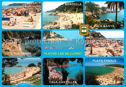 AK / Ansichtskarte Lloret de Mar Boadella Cala Banys Playa Fanals Kat. Costa Brava Spanien