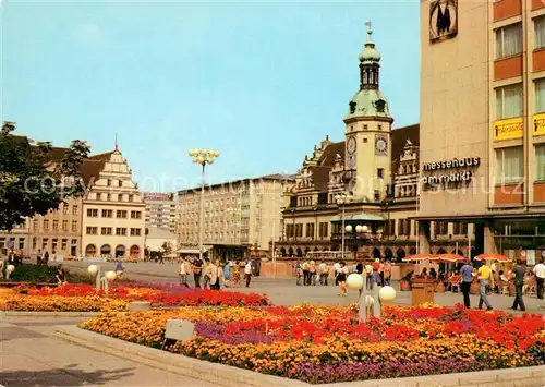 AK / Ansichtskarte Leipzig Altes Rathaus am Markt Messehaus Messestadt Kat. Leipzig