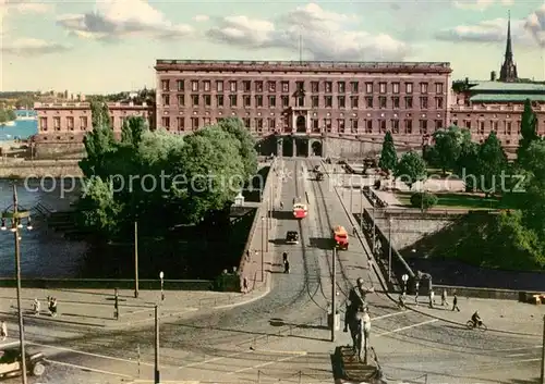 AK / Ansichtskarte Stockholm Kungl. Slottet Schloss Denkmal Kat. Stockholm