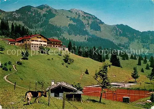 AK / Ansichtskarte Sudelfeld Jugendberghaus des Bayerischen Jugendringes Wildalpjoch Tennisplatz Kat. Bayrischzell