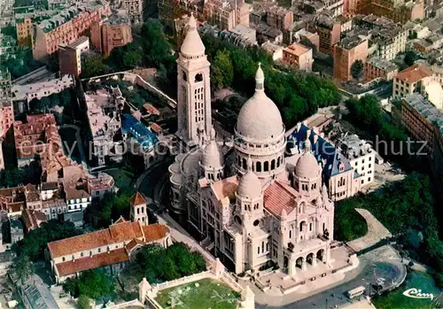 AK / Ansichtskarte Paris Le Sacre Coeur Basilique vue aerienne Kat. Paris