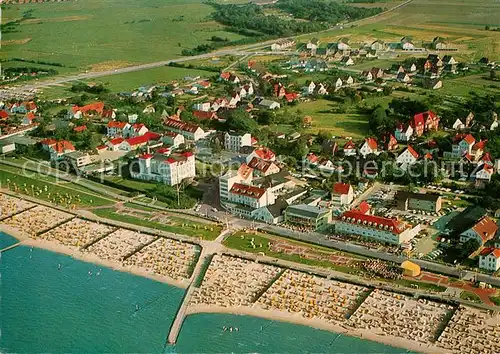 AK / Ansichtskarte Duhnen Nordsee Nordseeheilbad Fliegeraufnahme Kat. Cuxhaven