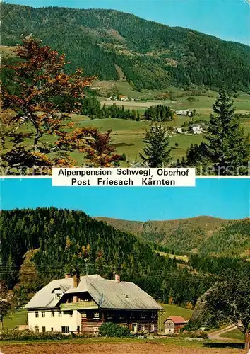 AK / Ansichtskarte Oberhof Friesach Alpenpension Schwegl Landschaftspanorama