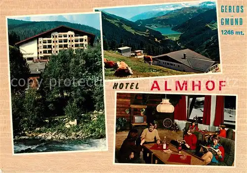 AK / Ansichtskarte Gmuend Gerlos Hotel Almhof Landschaftspanorama Alpen Kat. Gerlos