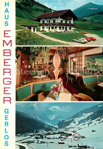 AK / Ansichtskarte Gerlos Pension Haus Emberger Winterpanorama Alpen Kat. Gerlos