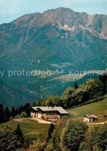 AK / Ansichtskarte Oberau Berchtesgaden Berggasthof Heissbaeck mit Untersberg Kat. Berchtesgaden