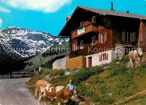 AK / Ansichtskarte Fuegen Alpengasthaus Schellenberg Kuehe Kat. Fuegen Zillertal
