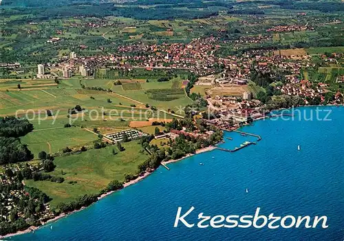 AK / Ansichtskarte Kressbronn Bodensee Fliegeraufnahme Kat. Kressbronn am Bodensee