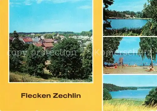 AK / Ansichtskarte Flecken Zechlin Teilansicht Schwarzer See Grosser Zechliner See Kat. Rheinsberg