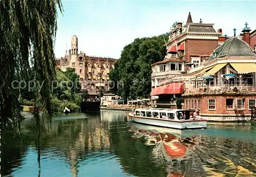 AK / Ansichtskarte Amsterdam Niederlande Lido en American Hotel Boot Rundfahrt Kat. Amsterdam