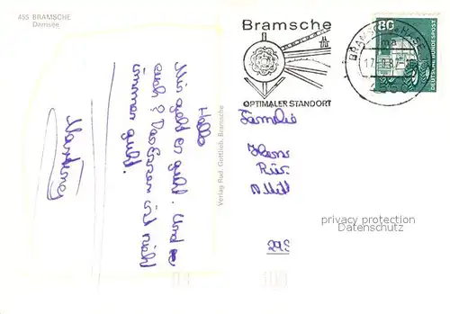 AK / Ansichtskarte Bramsche Hase Badestrand am Darnsee Kat. Bramsche