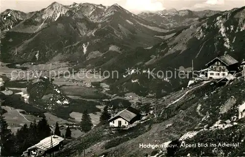 AK / Ansichtskarte Traunstein Oberbayern mit Hochgern und Achental Kat. Traunstein